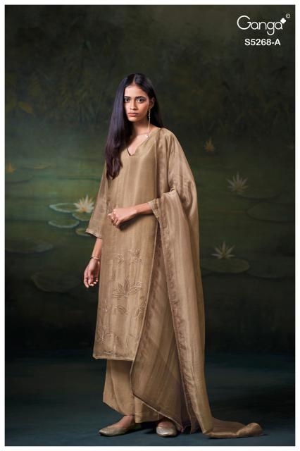 Ganga falona 5268 buy dress materials wholesale in mumbai